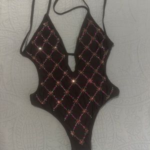 Oceanus beaded swimsuit